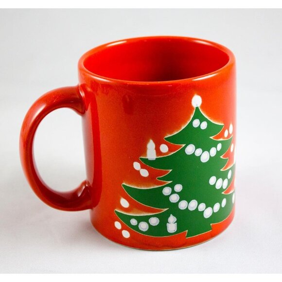 Waechtersbach Germany Red Christmas Tree Coffee Cocoa Mug 10 oz. - Picture 11 of 11